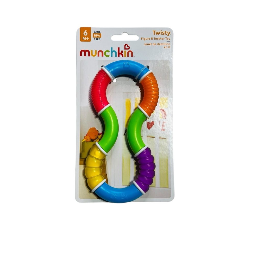 Munchkin Twisty Figure 8 Teether Toy - Colorful Fun‎